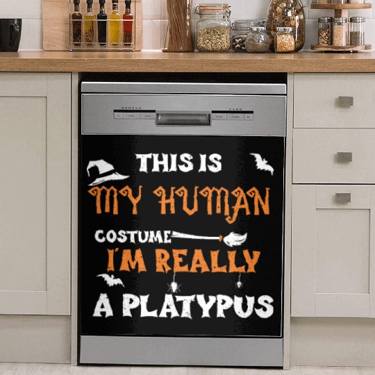 This Is My Human Costume I'm Rea... Dish Washer Covers