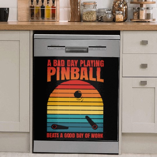 Retro Pinball Beats Work Arcade Machine Dish Washer Covers