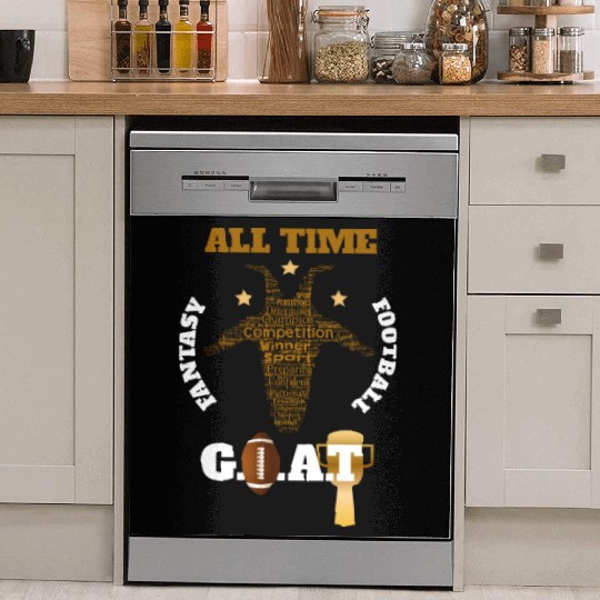 All Time Fantasy Football GOAT Apparel Dish Washer Covers