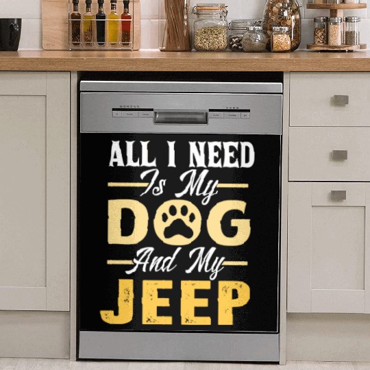 Dog Jeep Lover- For Men- For Women Dish Washer Covers