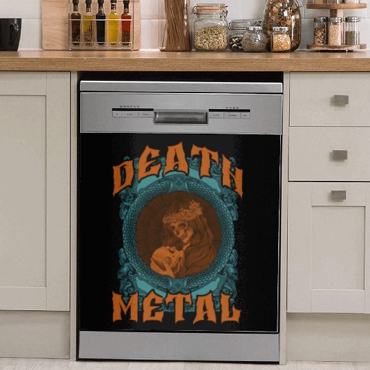 Goth Rock Satan Unicorn Festivals Death Metal Dish Washer Covers