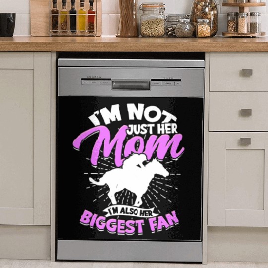 Horse Racing Equestrian Horseback Horse Racer Dish Washer Covers
