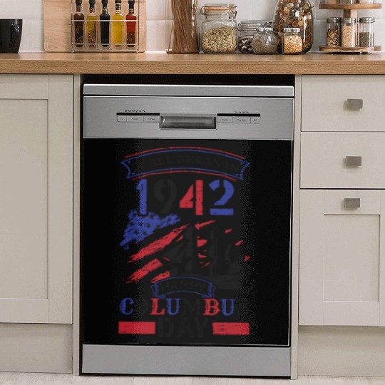 Columbus Day 1942 American Italian Christopher Dish Washer Covers