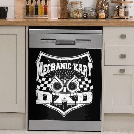 Go Kart Racer Pit Crew Car Racing Karting Dish Washer Covers
