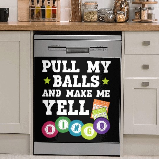Pull My Balls And Make Me Yell Casino Bingo Player Dish Washer Covers