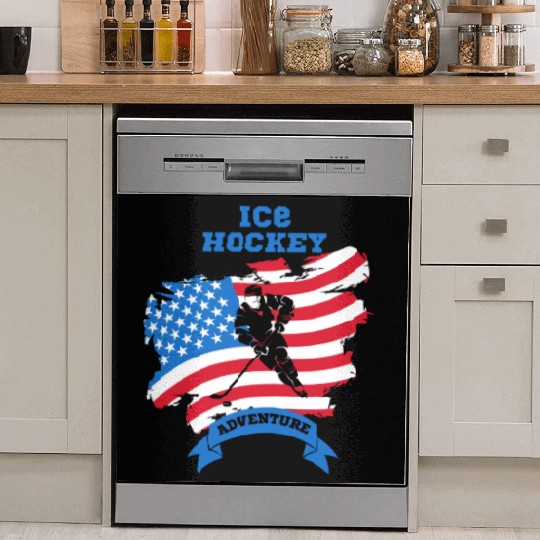 Ice hockey adventure Dish Washer Covers