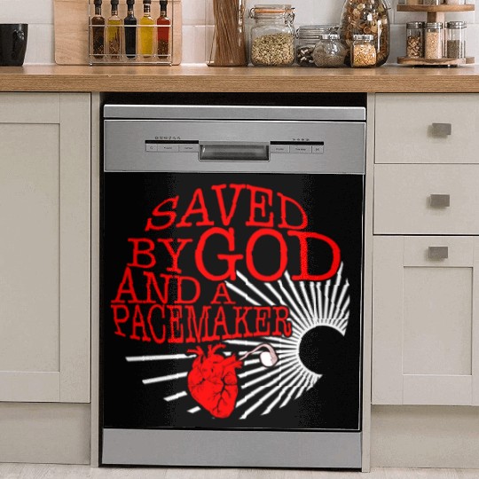 Saved By God And A Pacemaker Dish Washer Covers, CHD Awareness
