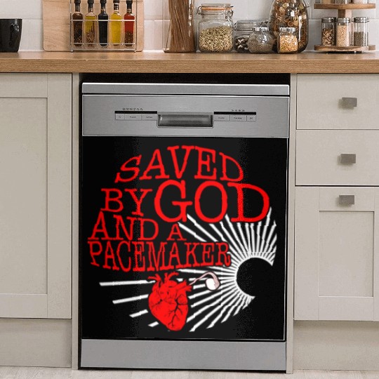 Saved By God And A Pacemaker Dish Washer Covers, CHD Awareness