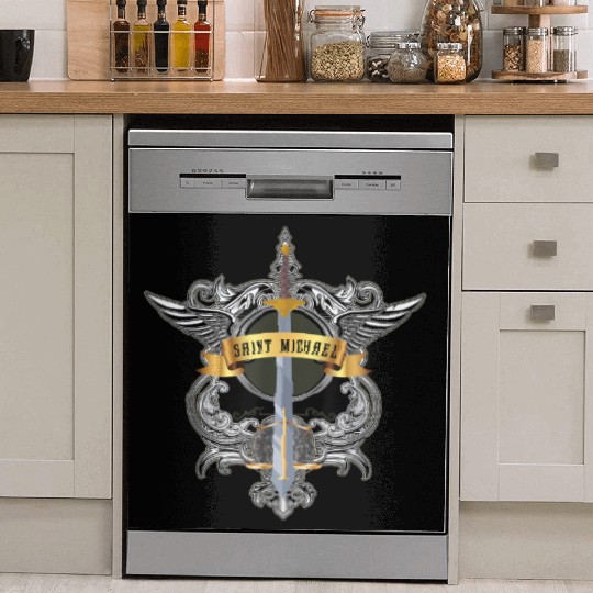 Sword of Saint Michael the Archangel Catholic Men Dish Washer Covers
