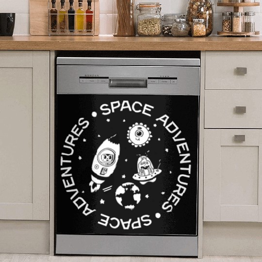Space adventures Dish Washer Covers
