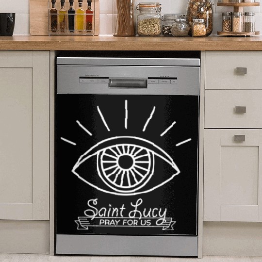 St Lucy St Lucia Patron of Eyes and Blind Catholic Dish Washer Covers