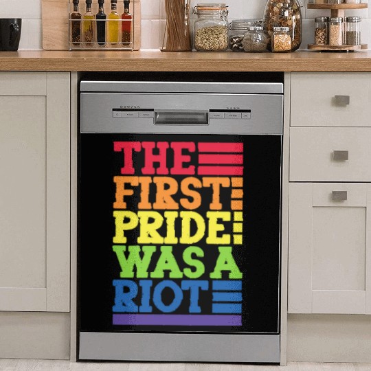 The First Pride Was A Riot, LGBT Rainbow Dish Washer Covers