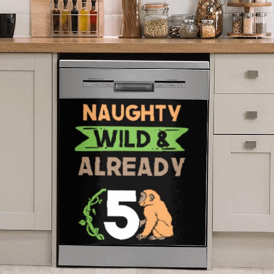 Gift 5 years birthday girl boy Ape Monkey Dish Washer Covers