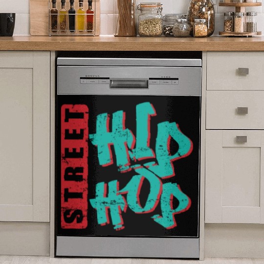 Street Hip Hop Music Direction Rap Graffiti Dish Washer Covers