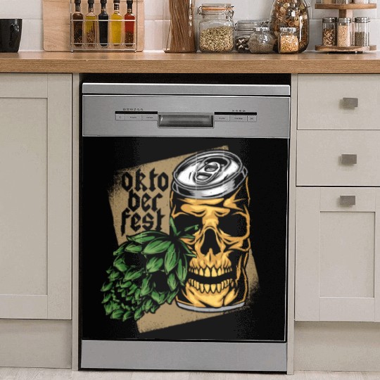 Germany Oktoberfest - Beer Skull Dish Washer Covers