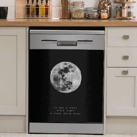 Rap Hip Hop 90s Old School Lyrics Dish Washer Covers Moon RnB