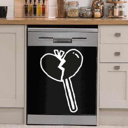 Broken Heart Lollipop Candy Dish Washer Covers