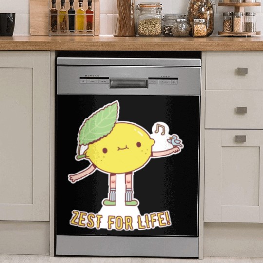 Cute Lemon and Bird Zest For Life Dish Washer Covers