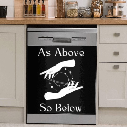 As Above So Below Dish Washer Covers