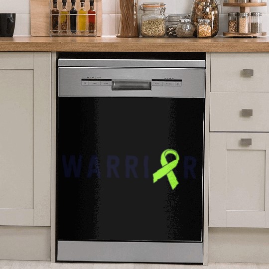 Warrior Lime Green Awareness Ribbon Lyme Disease Dish Washer Covers