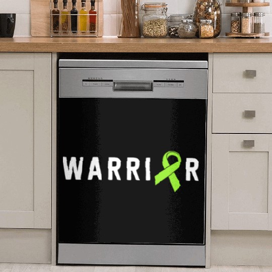 Warrior Lime Green Awareness Ribbon Lyme Disease Dish Washer Covers