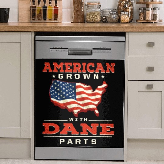American Grown with Dane Parts Patriotic Danish Pa Dish Washer Covers