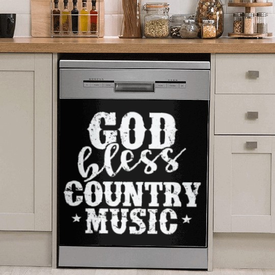 God bless Country Music USA America Cowboys Dish Washer Covers