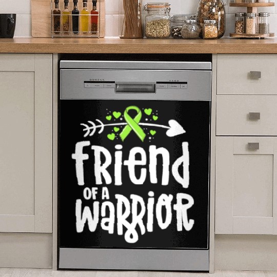 Friend Of A Warrior Lime Green Ribbon Lyme Dish Washer Covers