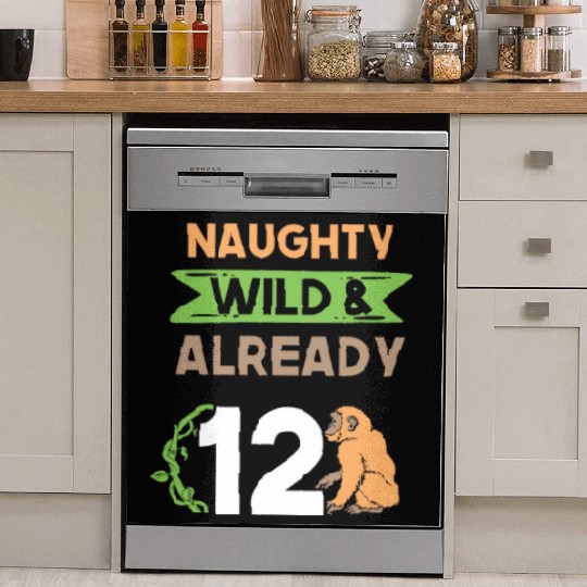 Gift 12 years birthday girl boy Ape Monkey Dish Washer Covers