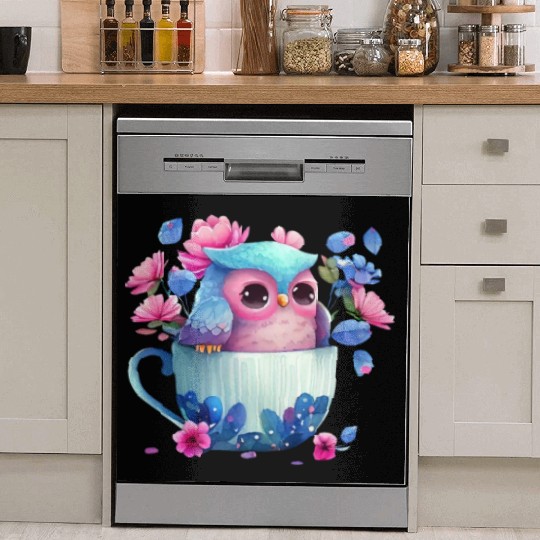 Owl Animal Cute Wild Bird Zoo Forest Nature Child Dish Washer Covers