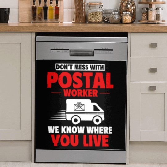 Postal Worker, Post Man Dish Washer Covers