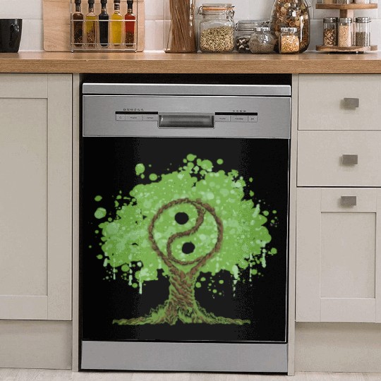 Ying Yang Tree of Life Dish Washer Covers