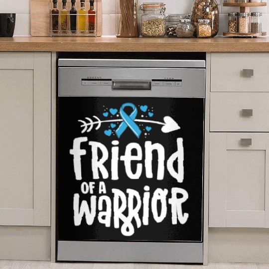 Friend Of A Warrior Support Team Prostate Cancer Dish Washer Covers