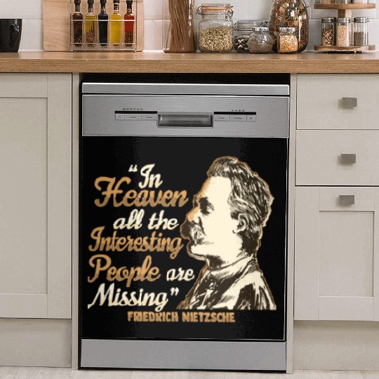 Nietzsche Quote Design for a Philosophy Student Dish Washer Covers