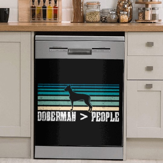 Doberman > People Lover Puppy Dog Pet Dish Washer Covers