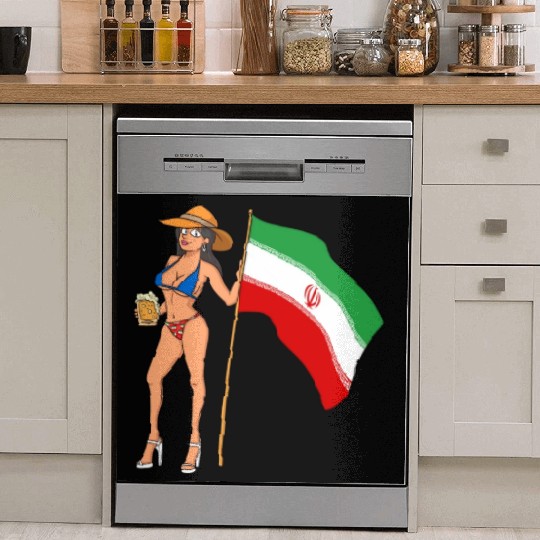 Hot Fan Girl Iran Dish Washer Covers