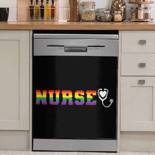 Nurse LGBT Rainbow Colors Pride Dish Washer Covers