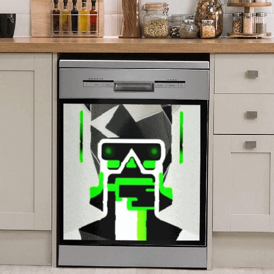 Cyberpunk Inspired Green Theme KeyLead Dish Washer Covers