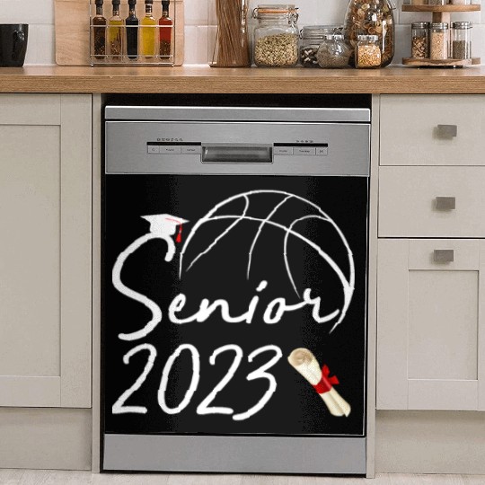 Graduate Senior Class 2023 Graduation Basketball Dish Washer Covers