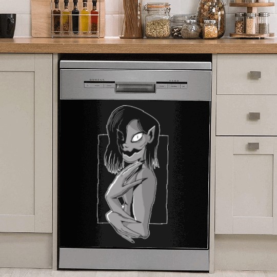 Creepy scary monster looking Creepy scary monster Dish Washer Covers