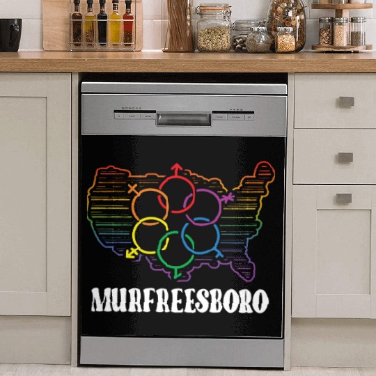 Murfreesboro Pride Month Pride Flag LGBT Community Dish Washer Covers