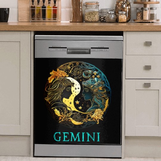 Embrace Your Gemini Identity: Gemini Pride Zodiac Dish Washer Covers