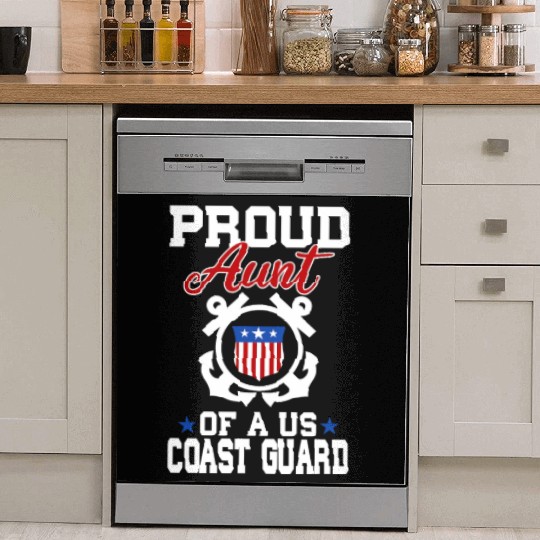 Proud US Coast Guard Aunt Dish Washer Covers