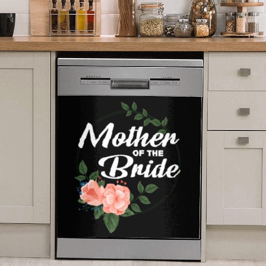 Mother of the Bride Floral Blush Wedding Gift desi Dish Washer Covers