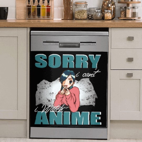 Sorry i can't i watch Anime Introvert Girl Japan Dish Washer Covers