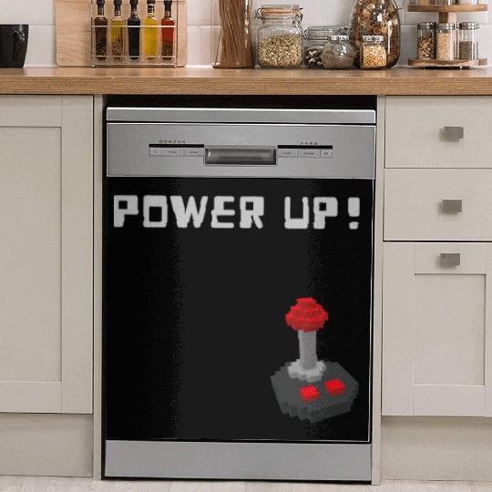 POWER UP! Unisex GYM and Gaming design Dish Washer Covers