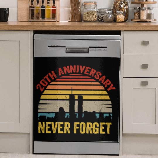 Never Forget 9 11 20th Anniversary Dish Washer Covers