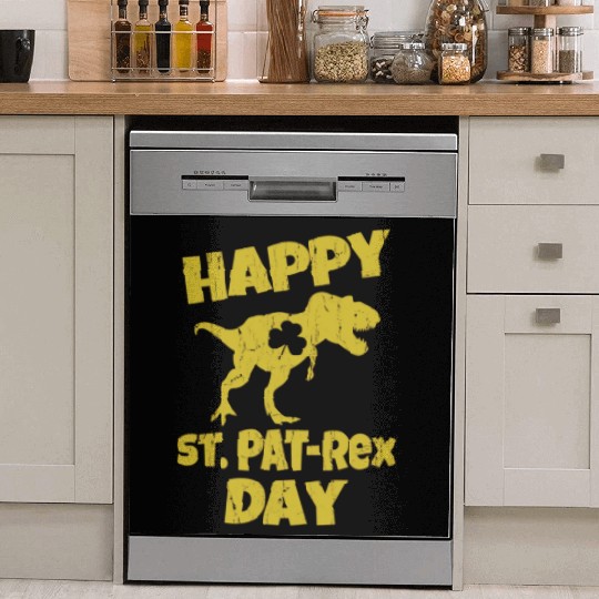 Happy St Pat Trex Day Dino St Patricks Day Toddler Dish Washer Covers