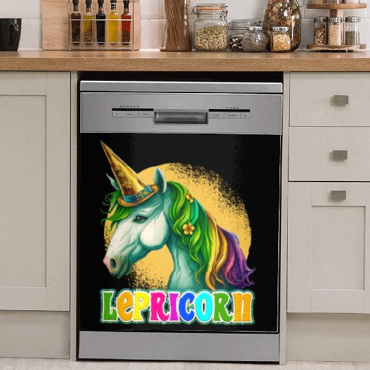 Lepricorn St. Patrick's Day Unicorn Women Dish Washer Covers