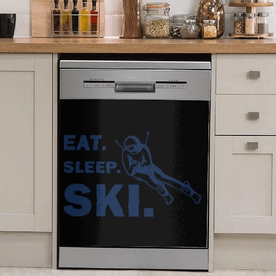 Skiing and Snowboarding - Eat Sleep Ski Dish Washer Covers